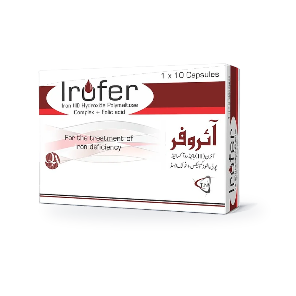 Irofer 100 mg iron + 0.35 mg folic acid pack